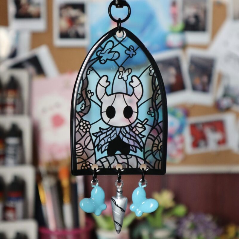 Акриловый брелок «Витраж Hollow Knight»